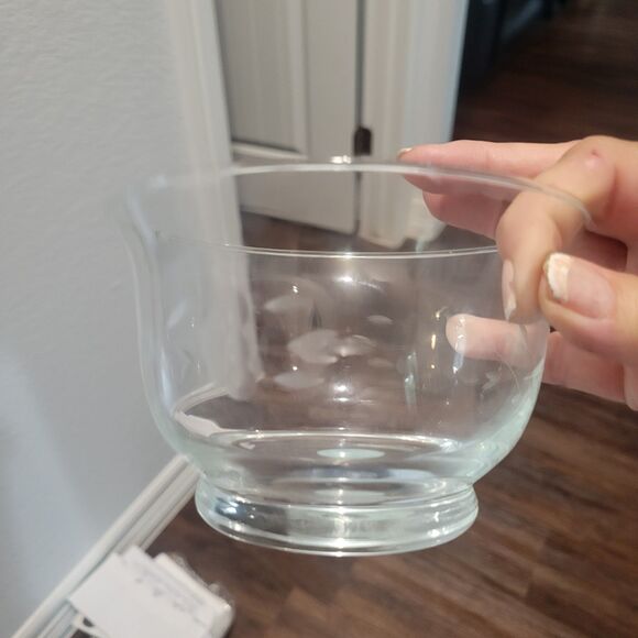 VTG Princess House Two Etched Crystal Revere Bowls #385 and small ladel Elegant - Picture 11 of 12